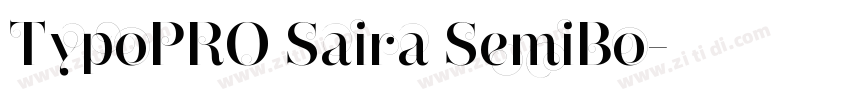 TypoPRO Saira SemiBo字体转换